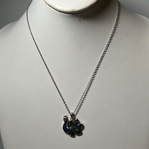 Rhinestone Peacock Necklace